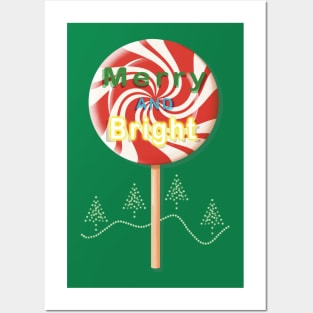 Merry & Bright - Peppermint Candy Posters and Art